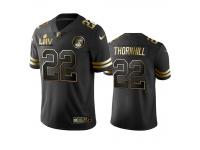 Men Juan Thornhill Chiefs Black Super Bowl LIV Golden Edition Jersey
